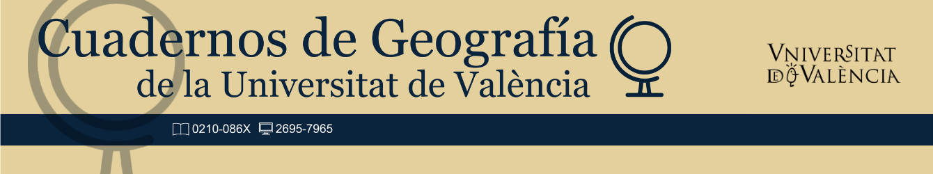 Cuadernos de Geografía de la Universitat de València Banner