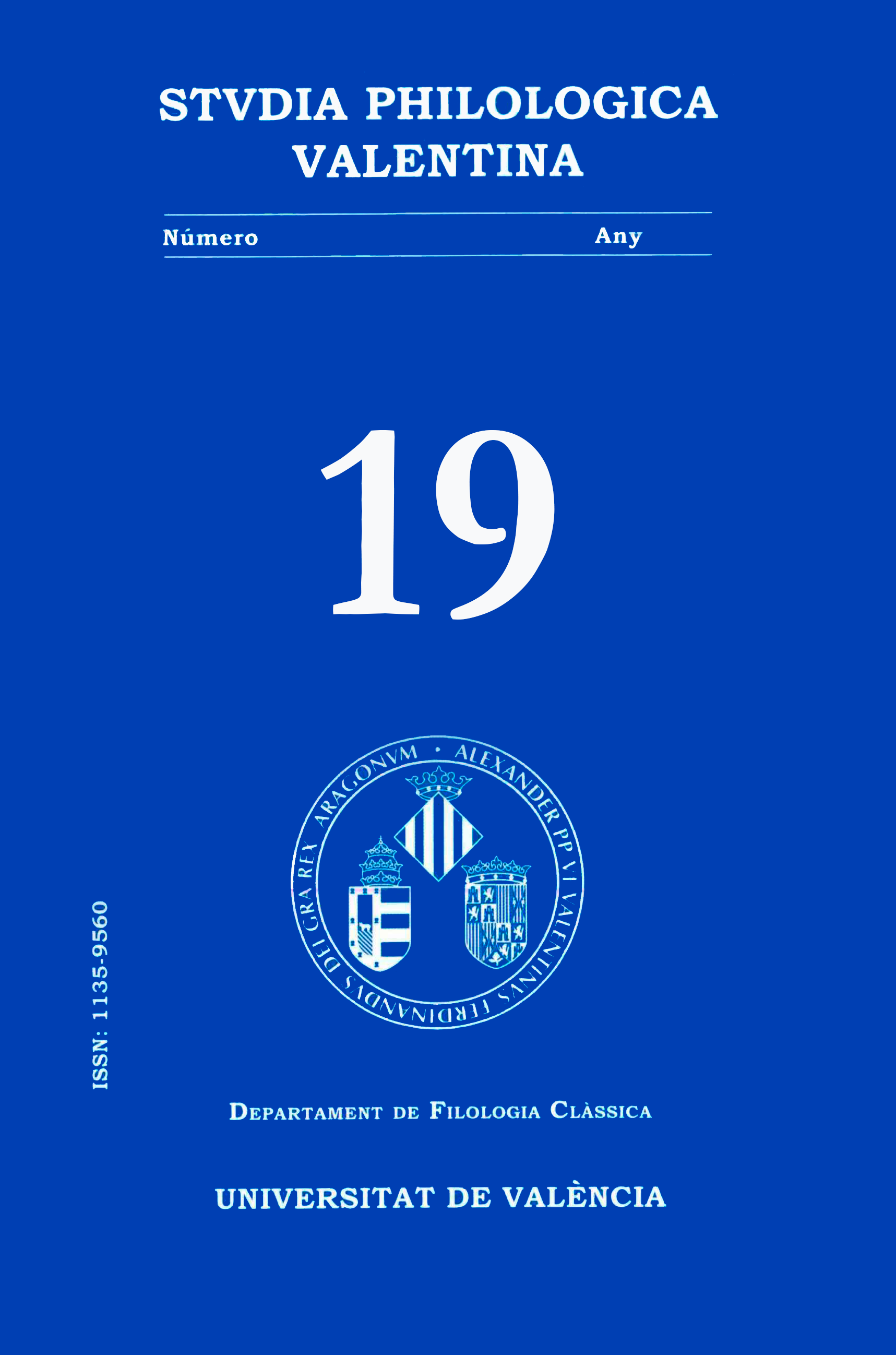 					View No. 19 (2017): LA CULTURA HUMANISTA: INFLUENCIAS DEL HUMANISMO EN ESPAÑA Y AMÉRICA
				